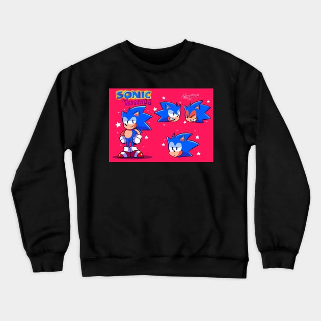 Sonic dooples Crewneck Sweatshirt by Klaudiapasqui 96